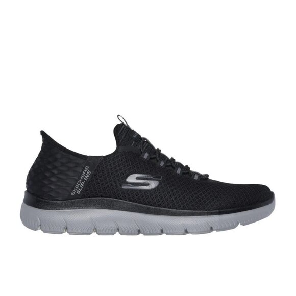 Skechers Men's Slip-ins: Summits - High Range 232457W Black/Charcoal Sneakers - Picture 1 of 5